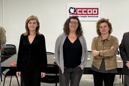 KONFEKOOP CCOO Euskadiko eta ELAko ordezkariekin bildu da, Enpleguaren Euskal Legearen aurrean duen jarrera aurkezteko